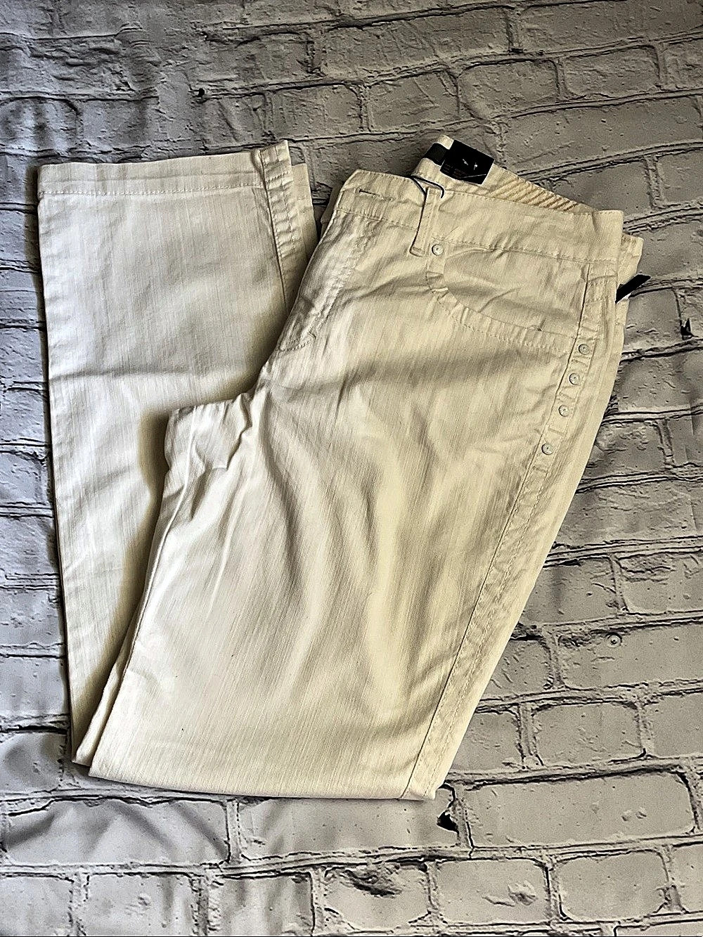 NWT Size 12 Nine West Bootcut Jeans White/ Off-White Waist 30